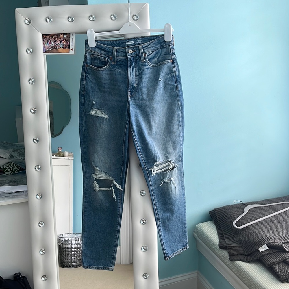 Old Navy OG High Rise Straight Leg Jean, size 26